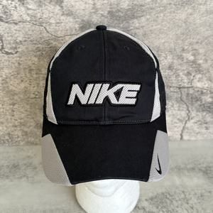 VTG Nike Hat Black Gray Adjustable Cap YOUTH